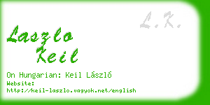 laszlo keil business card