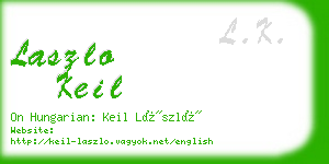 laszlo keil business card